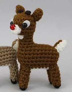 Free Crochet Pocket Reindeer Patterns
