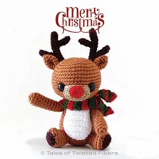 Free Crochet Pocket Reindeer Patterns