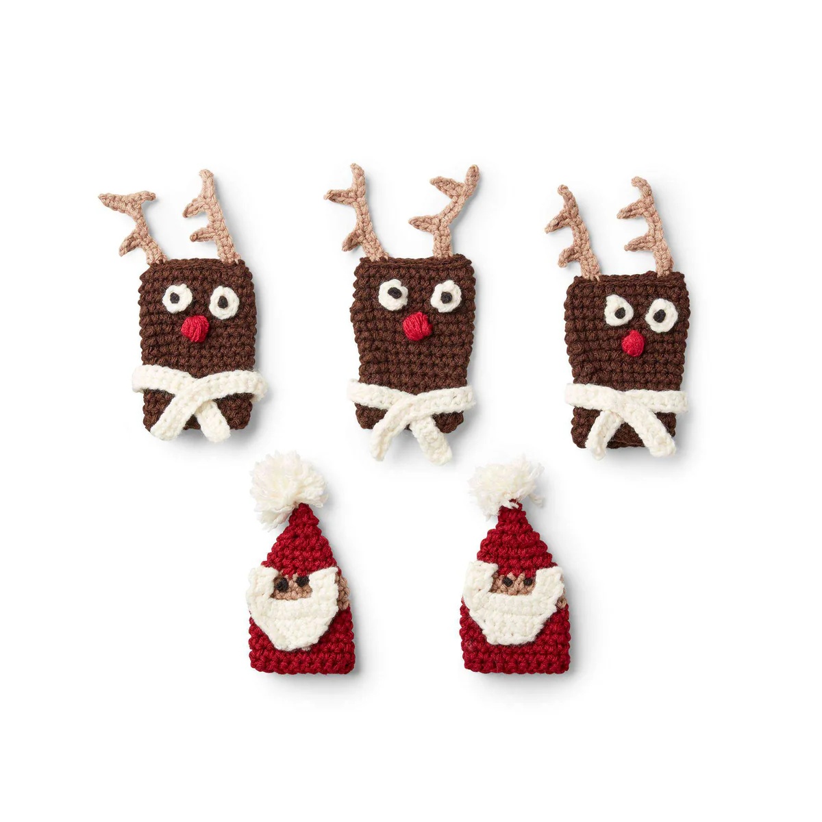 Free Crochet Pocket Reindeer Patterns