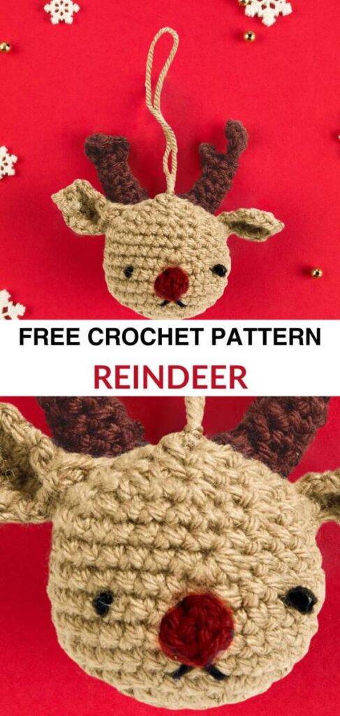Free Crochet Pocket Reindeer Patterns Pinterest