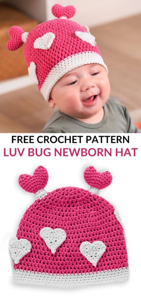 Free Crochet Newborn Hat Pattern Pinterest 