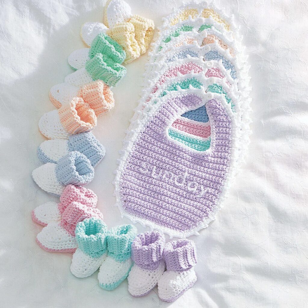 Free Crochet Booties Pattern