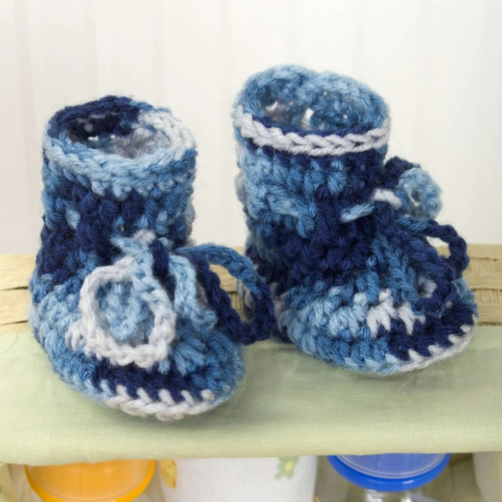 Free Crochet Booties Pattern