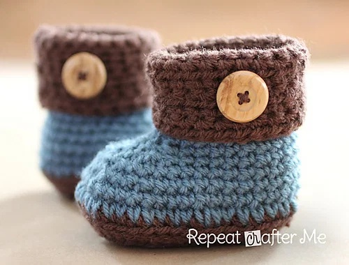 Free Crochet Booties Pattern