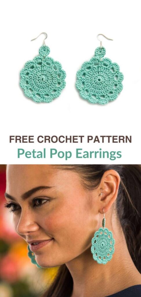 free crochet earring patterns Pinterest