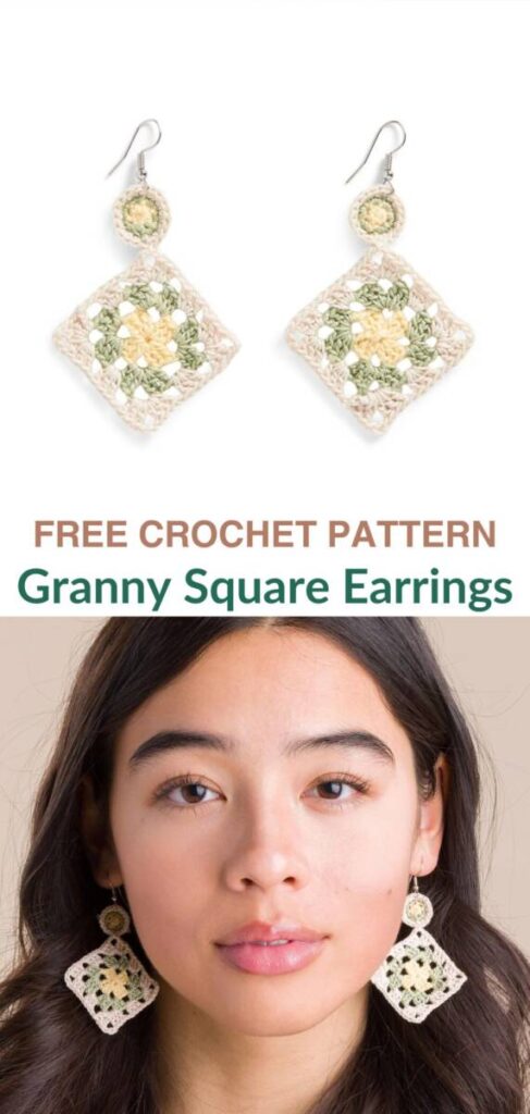free crochet earring patterns Pinterest