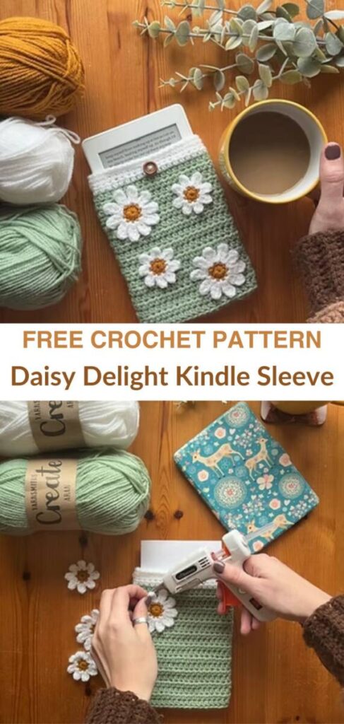 free crochet Kindle sleeve pattern Pinterest