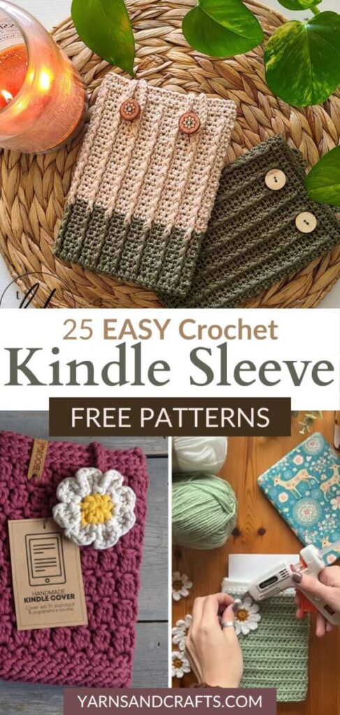 free crochet kindle sleeve patterns Pinterest
