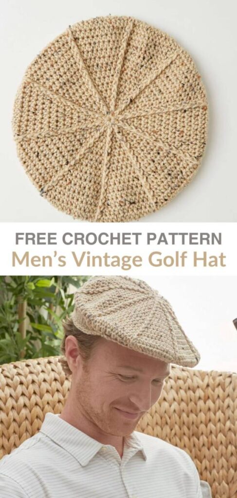 free crochet men's hat patterns Pinterest