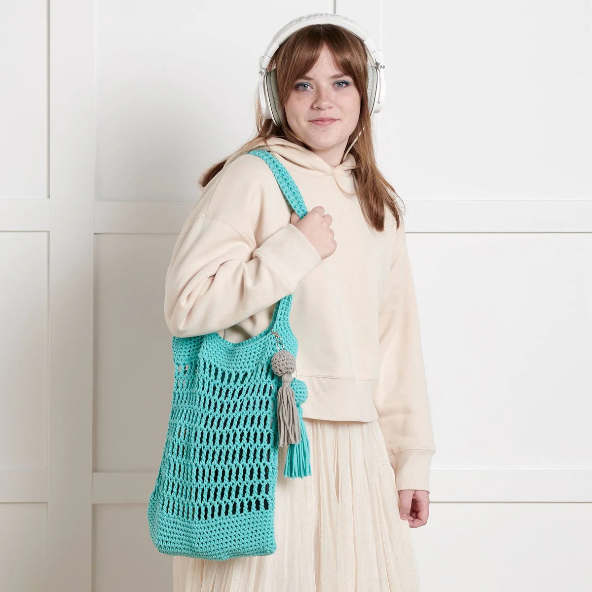 free crochet mesh bag patterns