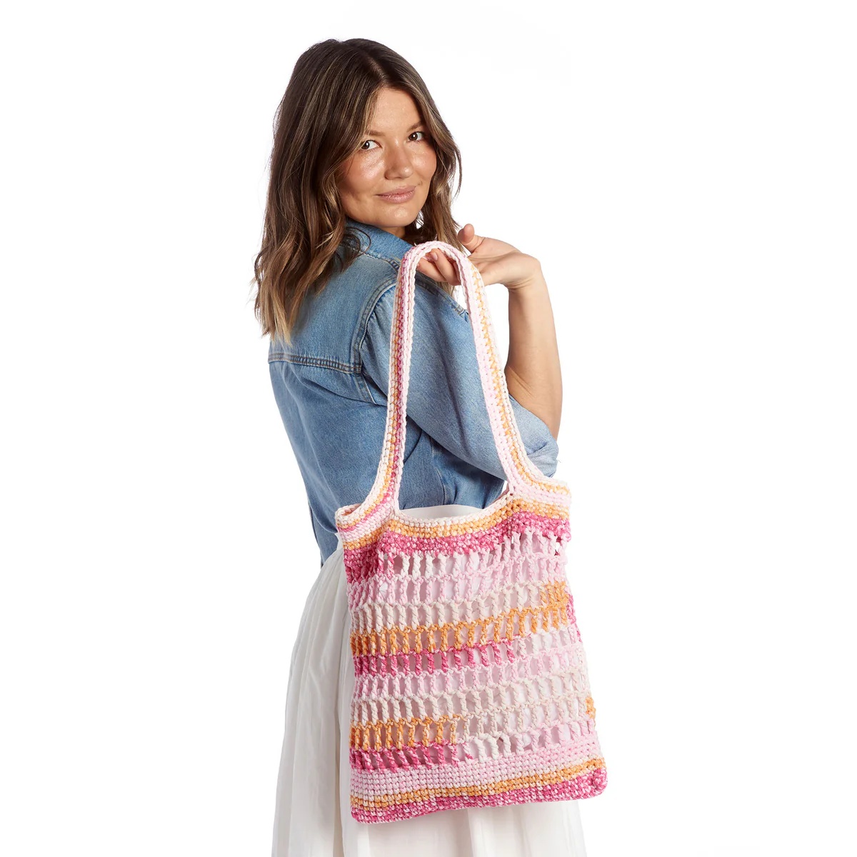 free crochet mesh bag patterns