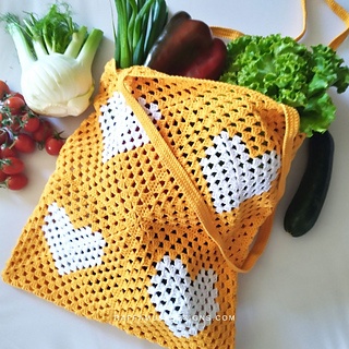 free crochet mesh bag patterns