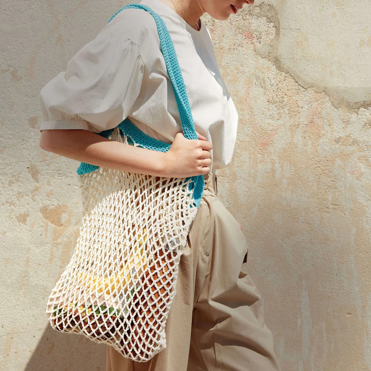 free crochet mesh bag patterns
