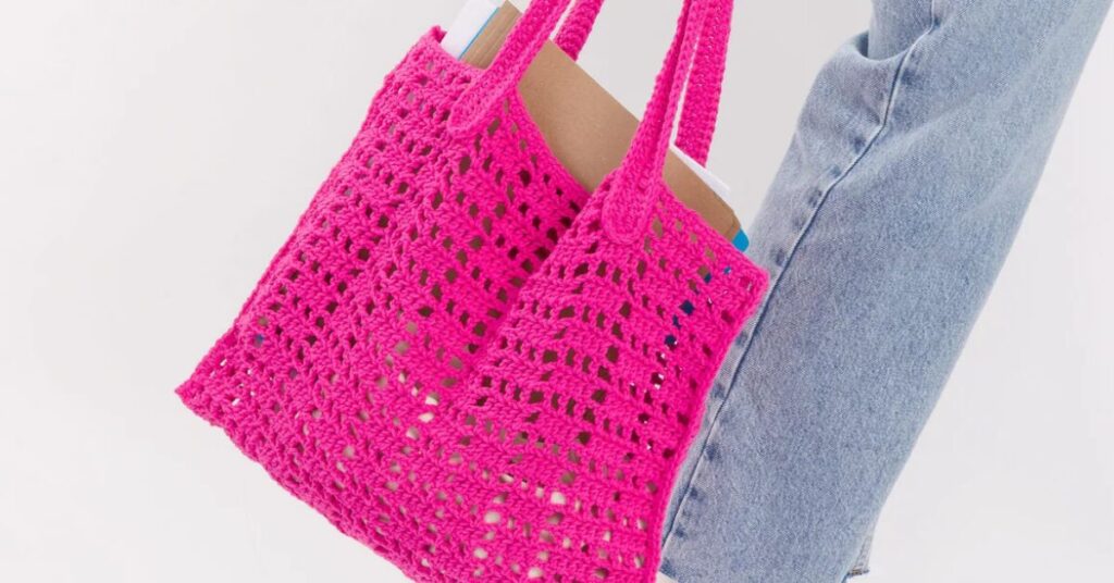 Free crochet mesh bag patterns featured image