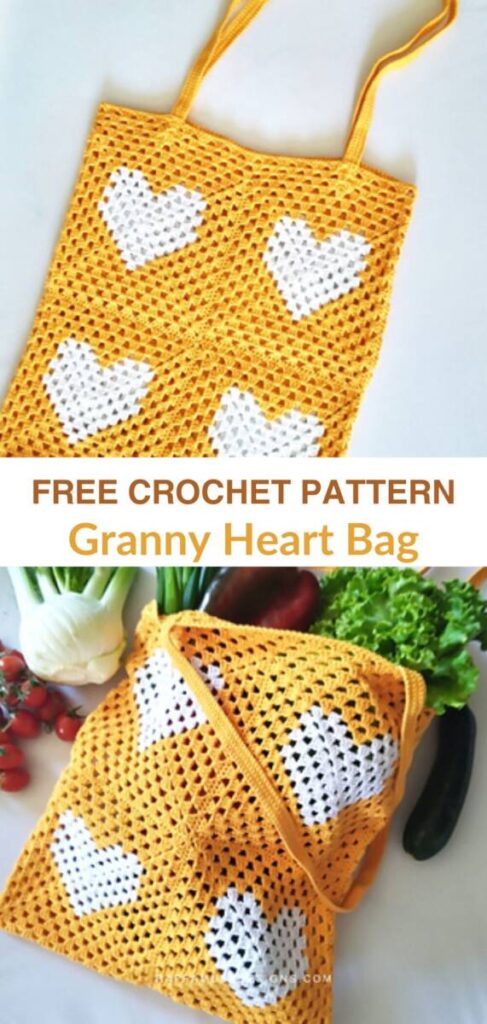 free crochet mesh bag patterns Pinterest