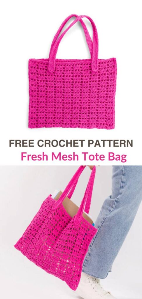 free crochet mesh bag patterns Pinterest