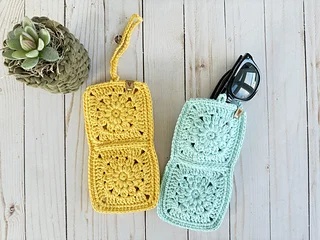 free crochet sunglasses case patterns