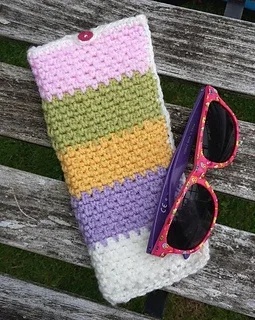 free crochet sunglasses case patterns