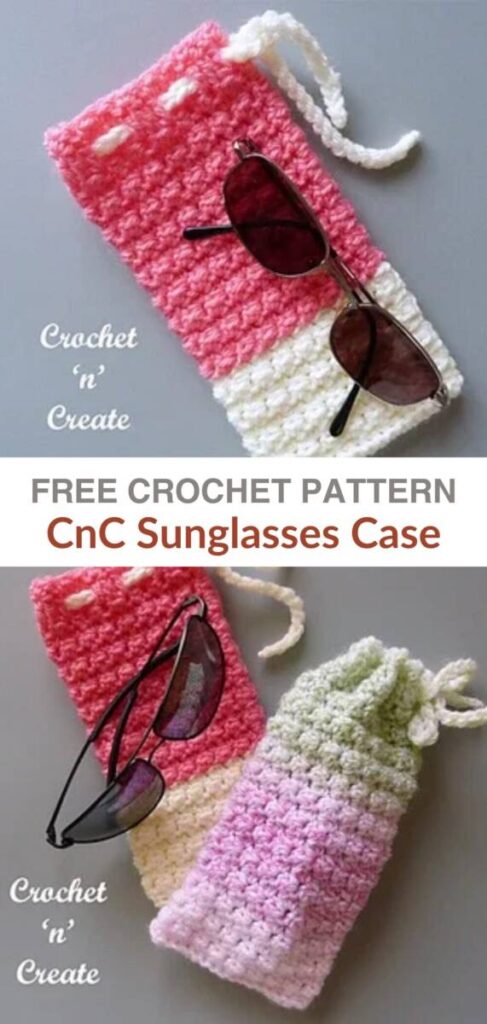 free crochet sunglasses case patterns Pinterest