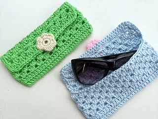 free crochet sunglasses case patterns