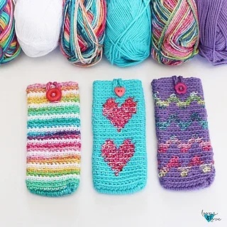 free crochet sunglasses case patterns