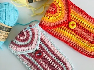 free crochet sunglasses case patterns