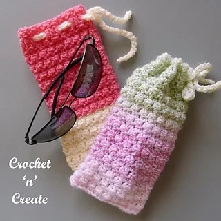 free crochet sunglasses case patterns