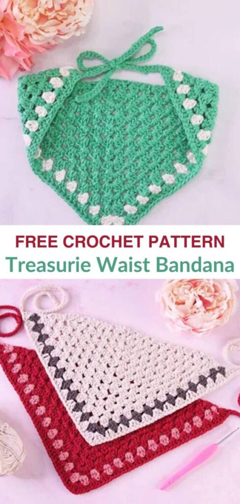 free crochet waist bandana patterns Pinterest