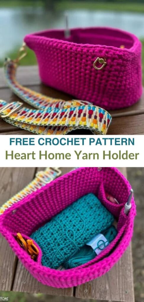 free crochet yarn holder patterns Pinterest