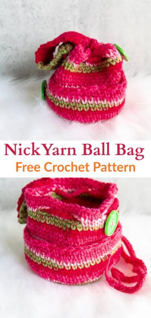 free crochet yarn holder patterns Pinterest