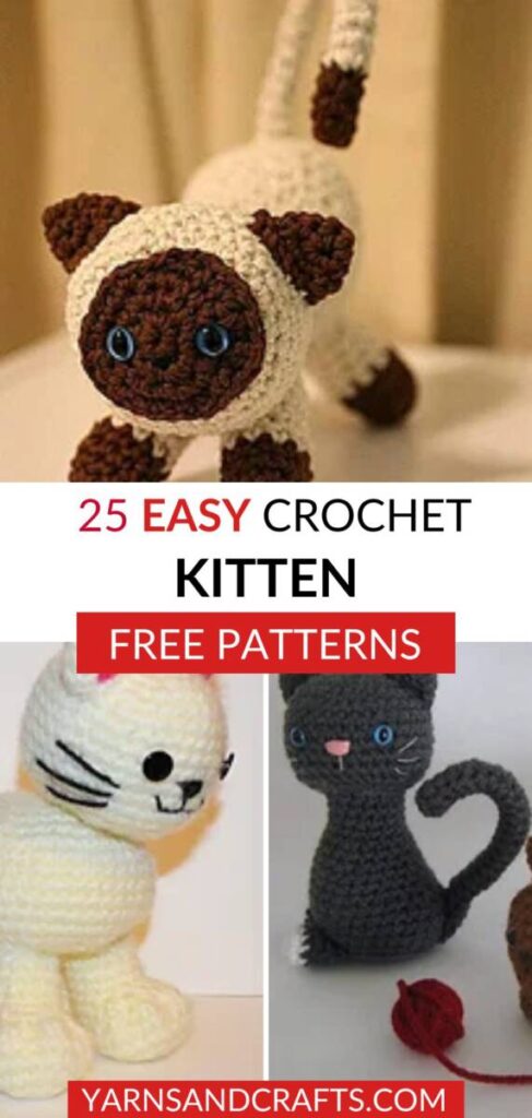 Free Crochet Kitten Patterns Pinterest
