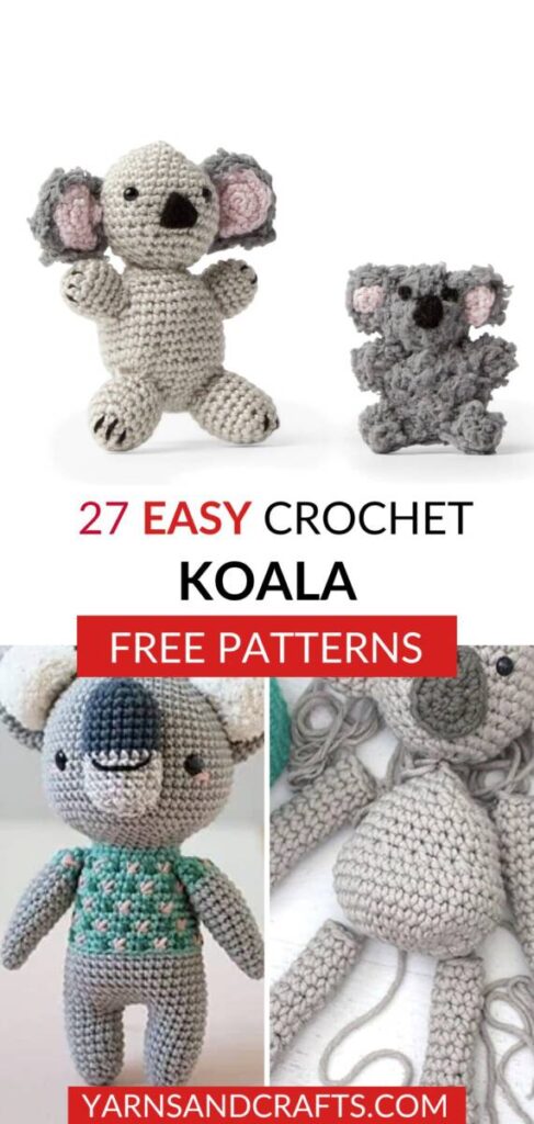 Free Crochet Koala Patterns Pinterest