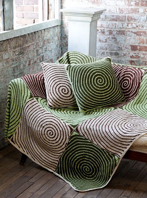 Free Crochet Retro Throw & Pillow Patterns Pinterest