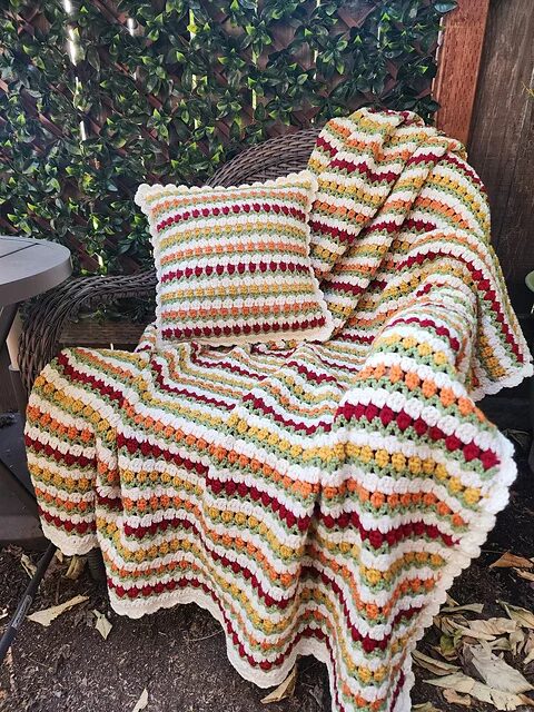 Free Crochet Retro Throw & Pillow Patterns Pinterest