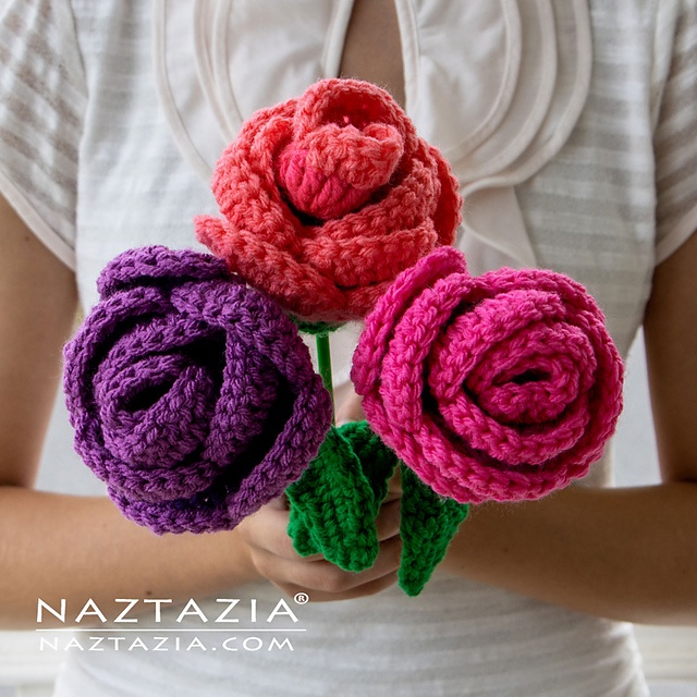 Free crochet flower bouquet patterns