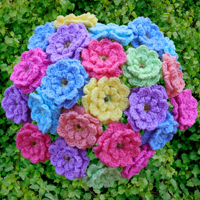 Free crochet flower bouquet patterns