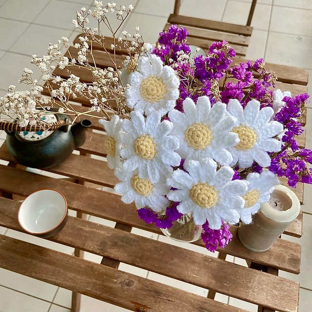Free crochet flower bouquet patterns