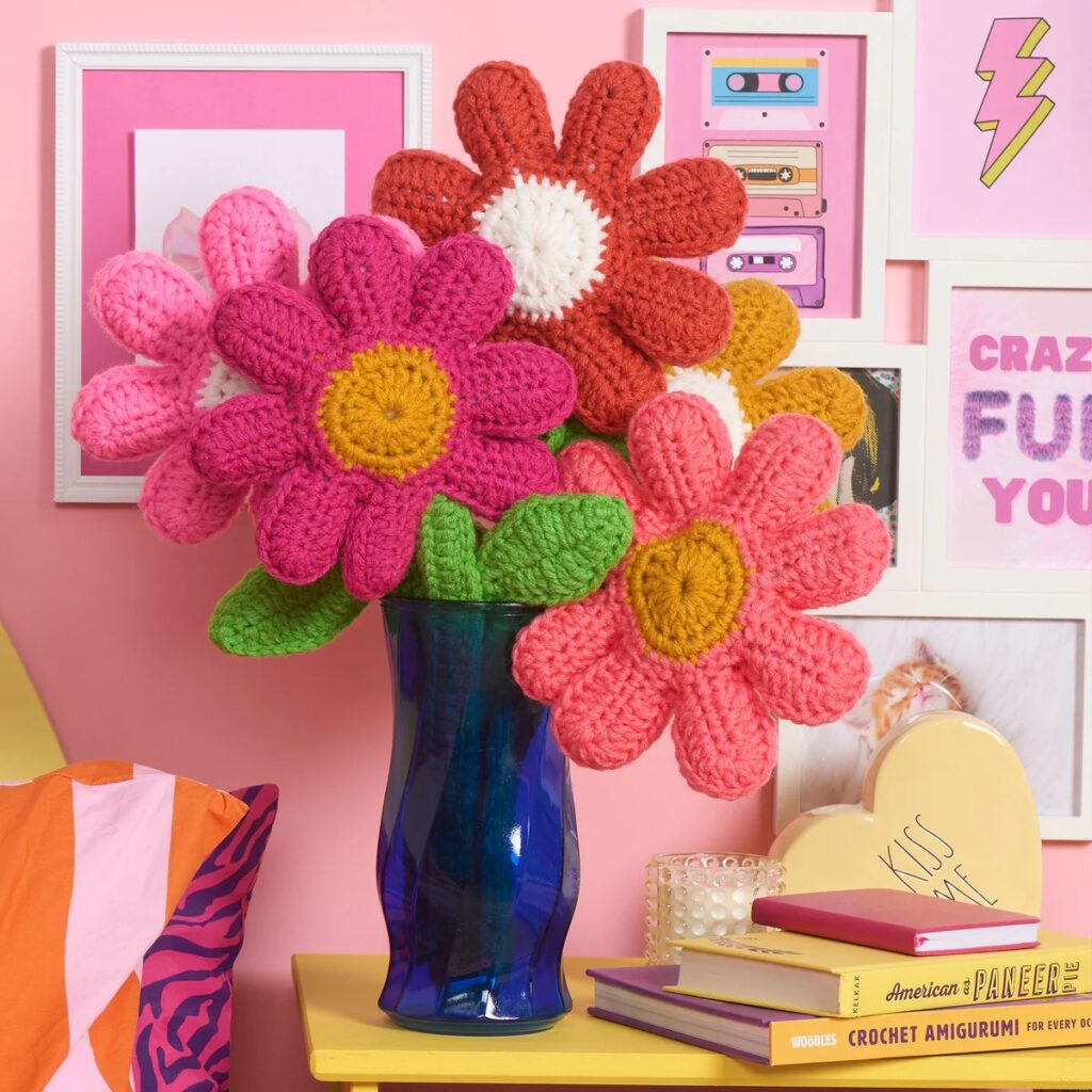 Free crochet flower bouquet patterns