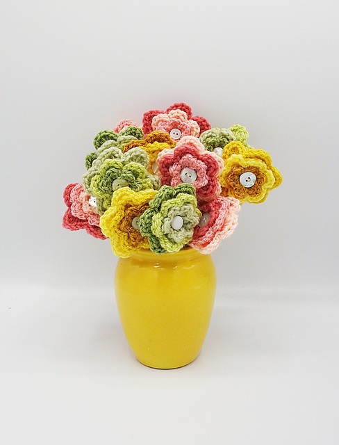 Free crochet flower bouquet patterns