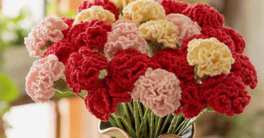 Free crochet flower bouquet patterns featured image
