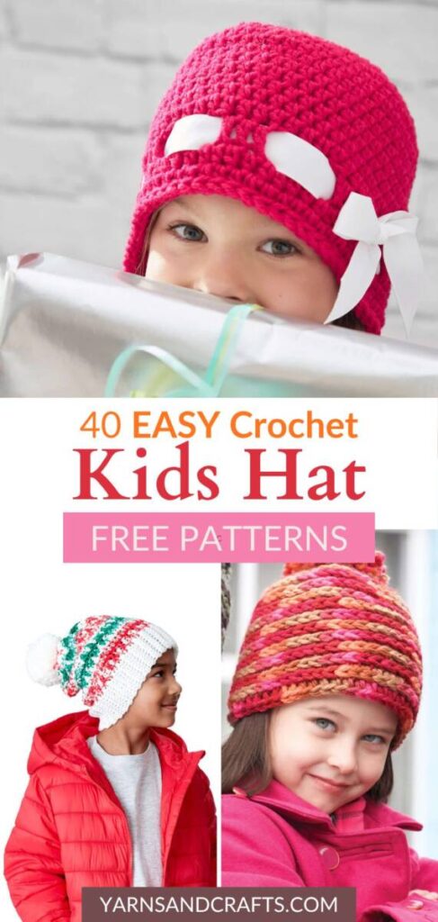 Free Crochet Kids Hat Patterns Pinterest