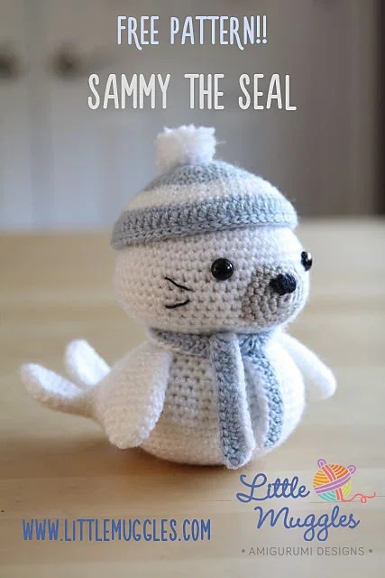Free crochet amigurumi baby seal patterns