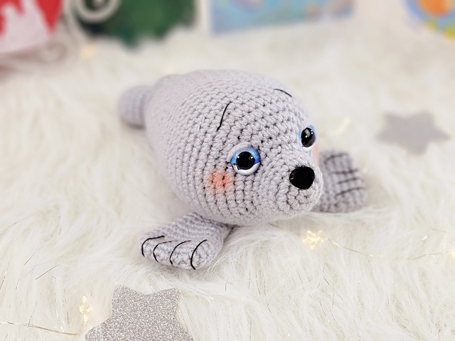 Free crochet amigurumi baby seal patterns