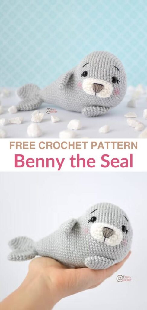 Free crochet amigurumi baby seal patterns Pinterest