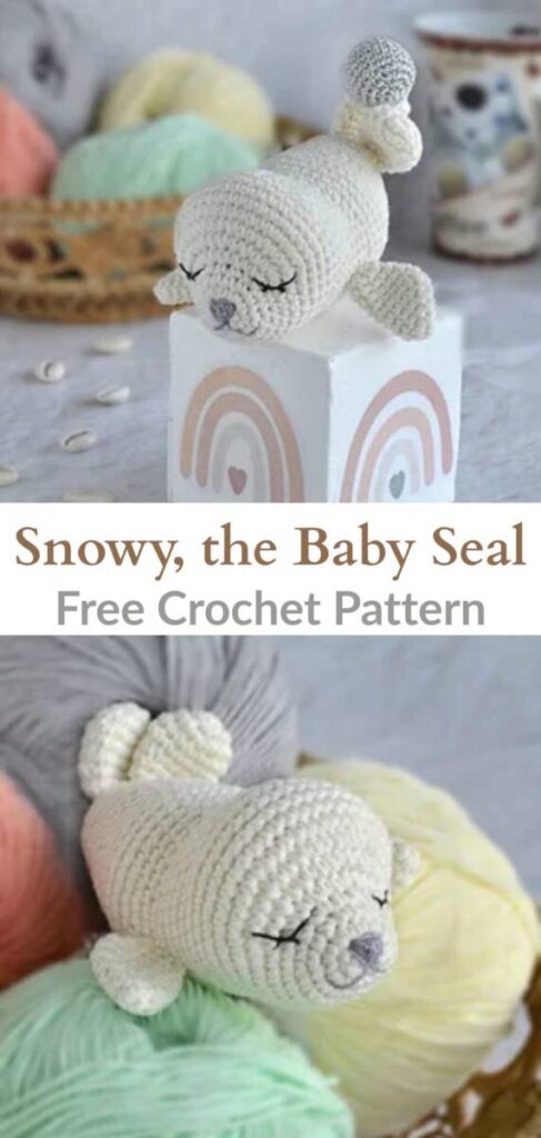 Free crochet amigurumi baby seal patterns Pinterest