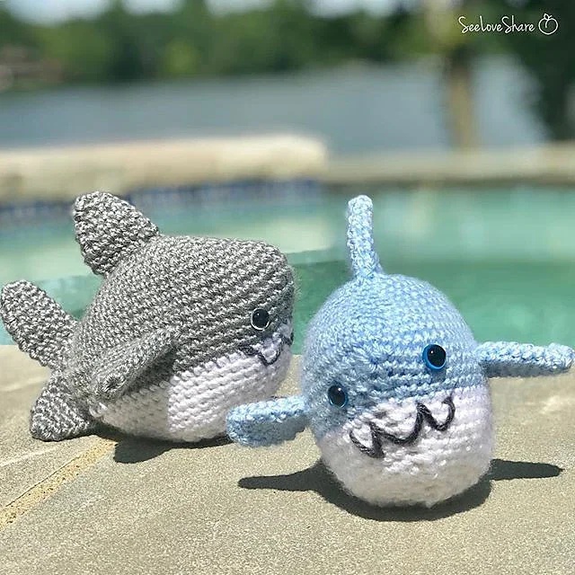 Free crochet amigurumi shark patterns