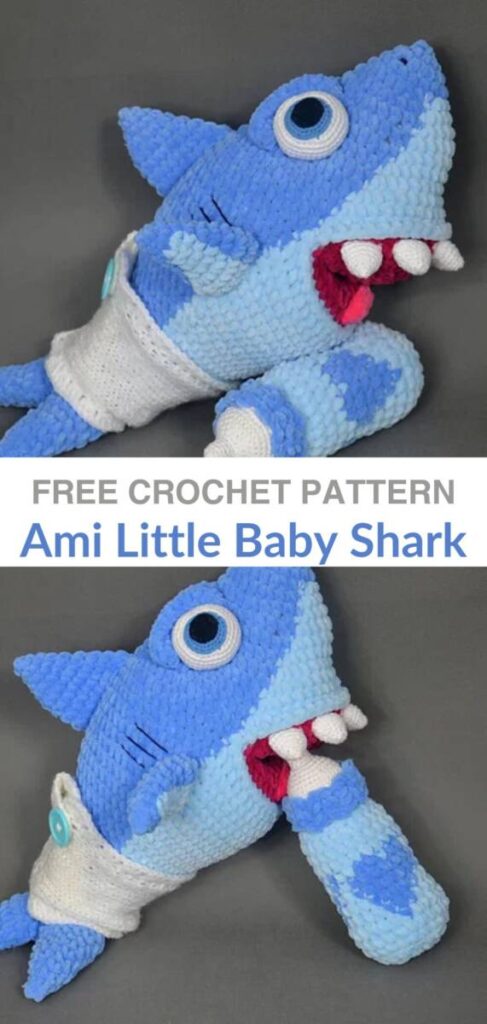 Free crochet amigurumi shark patterns Pinterest