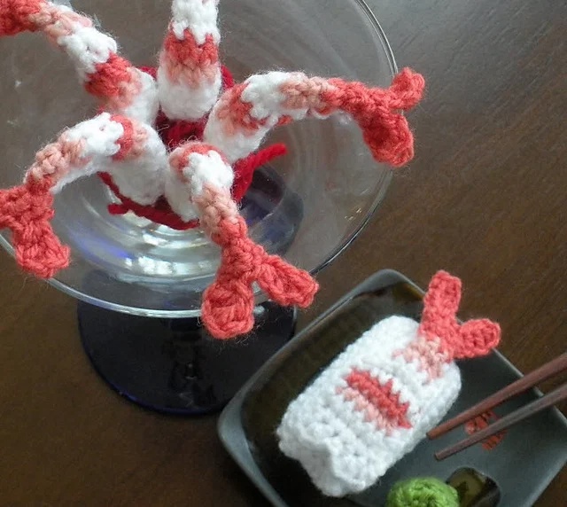 Free crochet amigurumi shrimp patterns