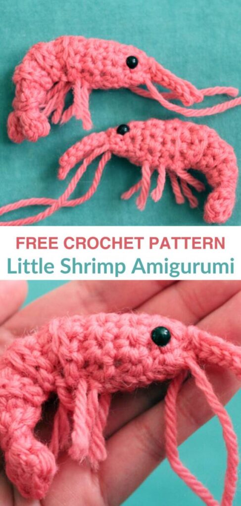Free crochet amigurumi shrimp patterns Pinterest