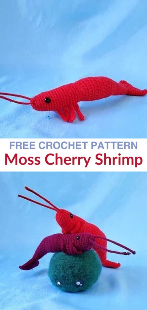 Free crochet amigurumi shrimp patterns Pinterest